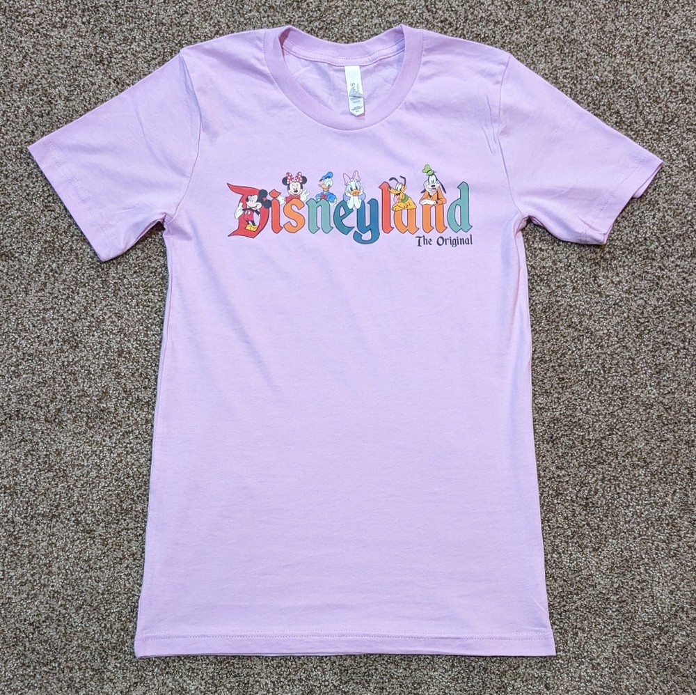 Disneyland The Original Mickey and Friends Women's XS Lilac Shirt
